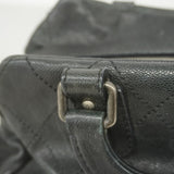 ★SALE【5ge5652-h】シャネル ハンドバッグ ワイルドステッチ キャビアスキン ブラック シルバー金具【中古】レディース