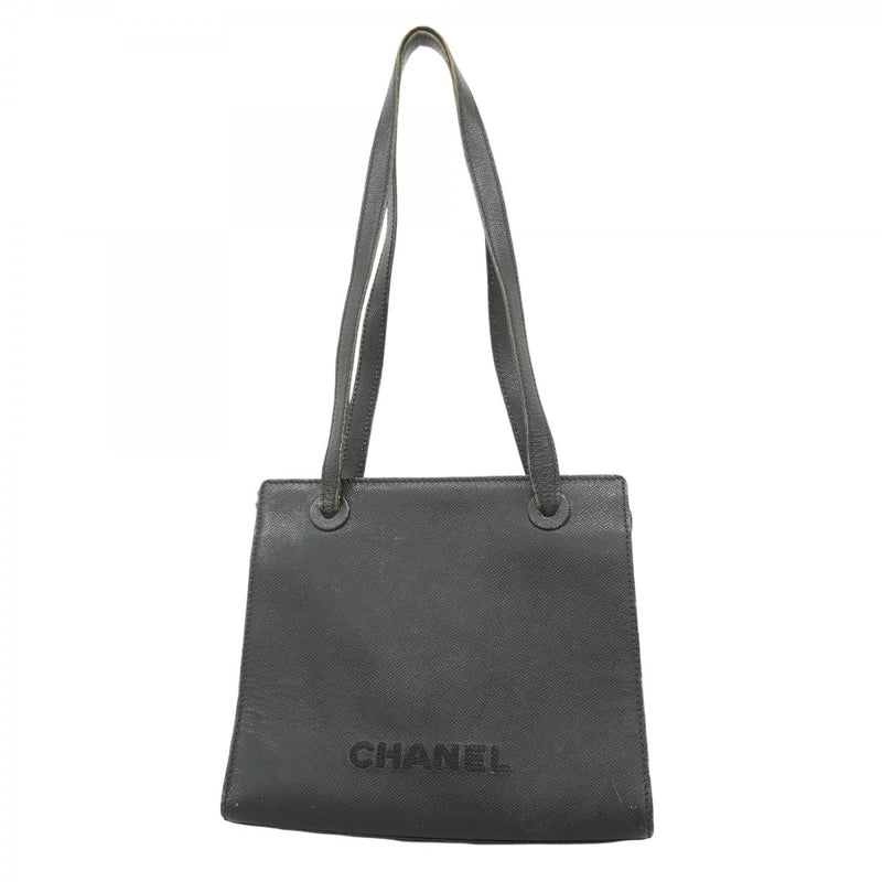 ★SALE【5ge5653-h】シャネル ショルダーバッグ レザー ブラック ゴールド金具【中古】レディース
