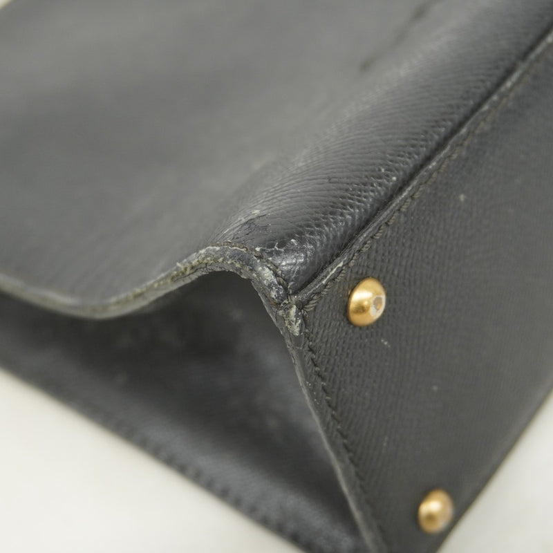 ★SALE【5ge5653-h】シャネル ショルダーバッグ レザー ブラック ゴールド金具【中古】レディース