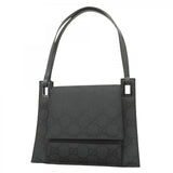 【5ge5658-h】グッチ ショルダーバッグ GGナイロン 001 3068 ナイロン ブラック シルバー金具【中古】レディース