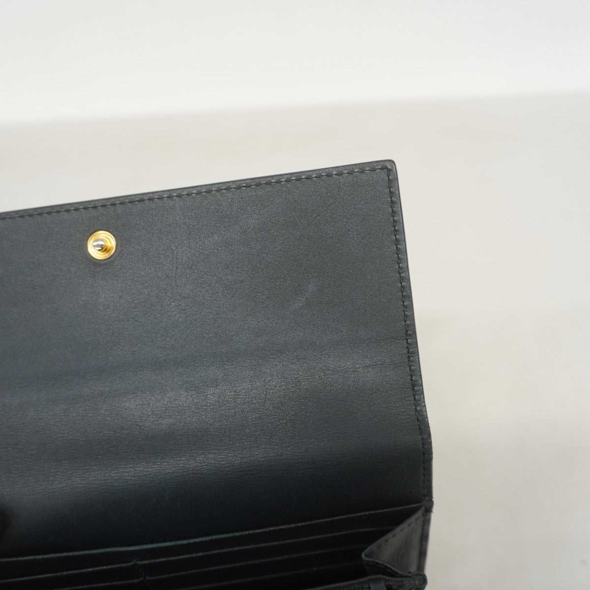 ★SALE【5ge5659-h】グッチ 長財布 GGスプリーム 410100 PVC ブラウン ブラック ゴールド金具【中古】レディース