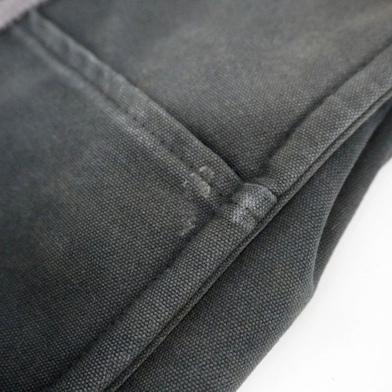 【5ge5740-h】エルメス トートバッグ フールトゥMM キャンバス ブラック シルバー金具【中古】メンズ レディース ユニセックス