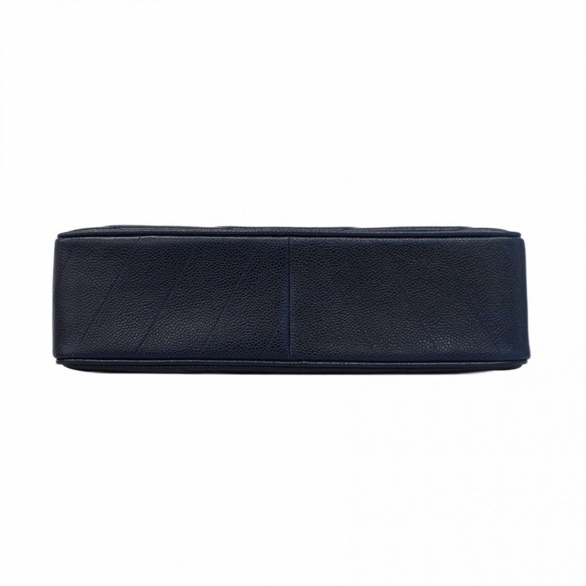 ★SALE【5ge5782-h】シャネル ショルダーバッグ Vステッチ チェーンショルダー キャビアスキン ネイビー ゴールド金具【中古】レディース