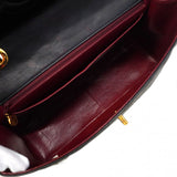 ★SALE【5ge5784-h】シャネル ショルダーバッグ デカマトラッセ Wチェーン ラムスキン ブラック ゴールド金具【中古】レディース