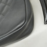 【5ge5809-h】シャネル ショルダーバッグ カンボン ラムスキン ブラック シルバー金具【中古】レディース