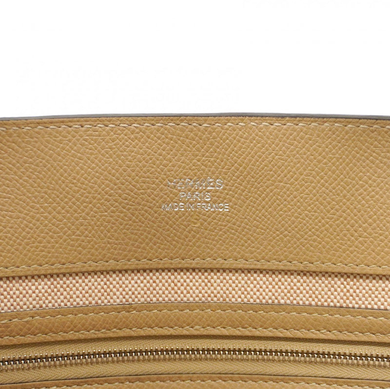 【5ge5833-h】エルメス トートバッグ マキシボックスカバ36 エヴァーカラー トレンチ シルバー金具 X刻印【中古】レディース