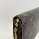 ★SALE【5ge5889-h】ルイヴィトン 長財布 モノグラム ジッピーウォレット M41895 ブラウン フューシャ【中古】レディース