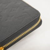 【5ge5911-h】ルイヴィトン 長財布 モノグラム・アンプラント ジッピーウォレット M61864 ノワール【中古】レディース