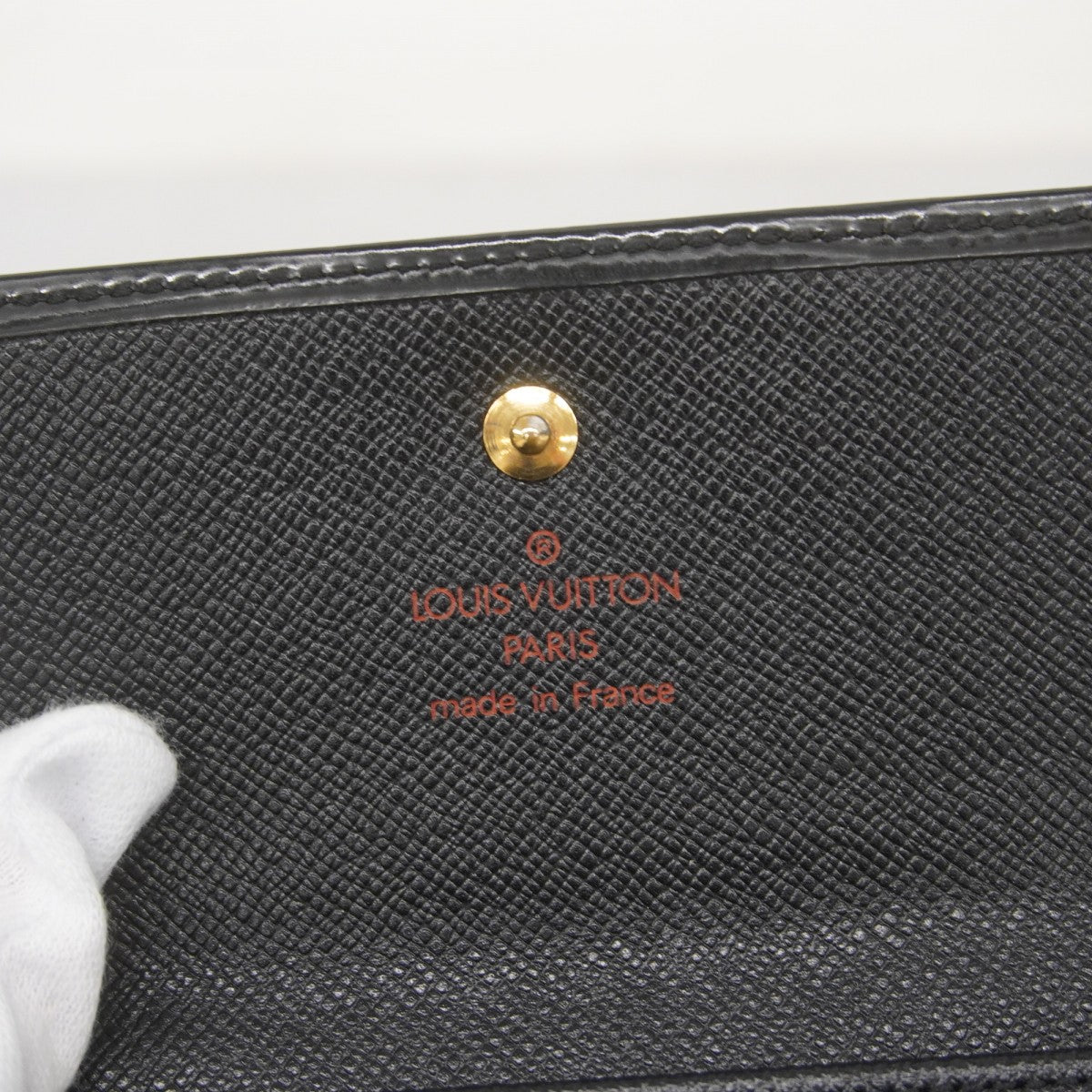 【5ge5912-h】ルイヴィトン 三つ折り財布 エピ ポルトモネビエカルトクレディ M63482 ノワール【中古】レディース