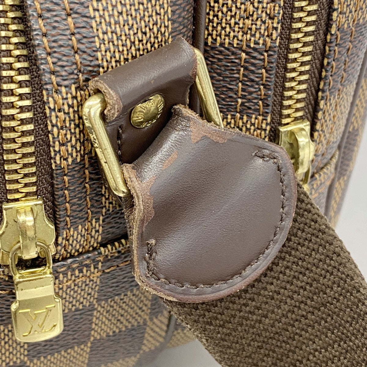 【5ge5917-h】ルイヴィトン ショルダーバッグ ダミエ リポーターPM N45253 エベヌ SPO【中古】レディース