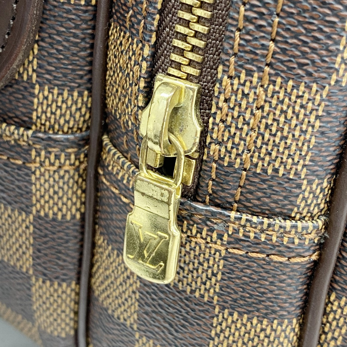 【5ge5917-h】ルイヴィトン ショルダーバッグ ダミエ リポーターPM N45253 エベヌ SPO【中古】レディース
