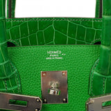 【5ge5927-g-h】エルメス ハンドバッグ バーキンタッチ30 トゴ ニロティカス バンブー シルバー金具 U刻印【中古】レディース