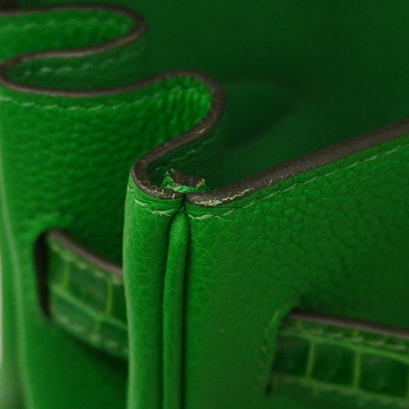 【5ge5927-g-h】エルメス ハンドバッグ バーキンタッチ30 トゴ ニロティカス バンブー シルバー金具 U刻印【中古】レディース