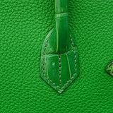 【5ge5927-g-h】エルメス ハンドバッグ バーキンタッチ30 トゴ ニロティカス バンブー シルバー金具 U刻印【中古】レディース