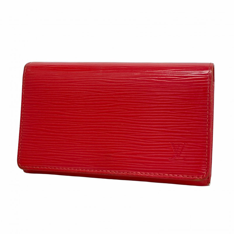 ★SALE【5ge6296-h】ルイヴィトン 財布 エピ ポルトフォイユモネビエトレゾール M63507 カスティリアンレッド【中古】レディース