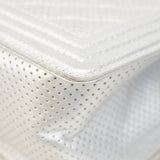 ★SALE【5ge6333-h】シャネル ショルダーバッグ ボーイシャネル チェーンショルダー パンチング レザー グレー シルバー金具【中古】レディース