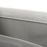 ★SALE【5ge6333-h】シャネル ショルダーバッグ ボーイシャネル チェーンショルダー パンチング レザー グレー シルバー金具【中古】レディース