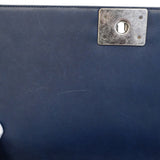 ★SALE【5ge6334-h】シャネル ショルダーバッグ ボーイシャネル/ワイルドステッチ チェーンショルダー レザー ネイビー シルバー金具【中古】レディース