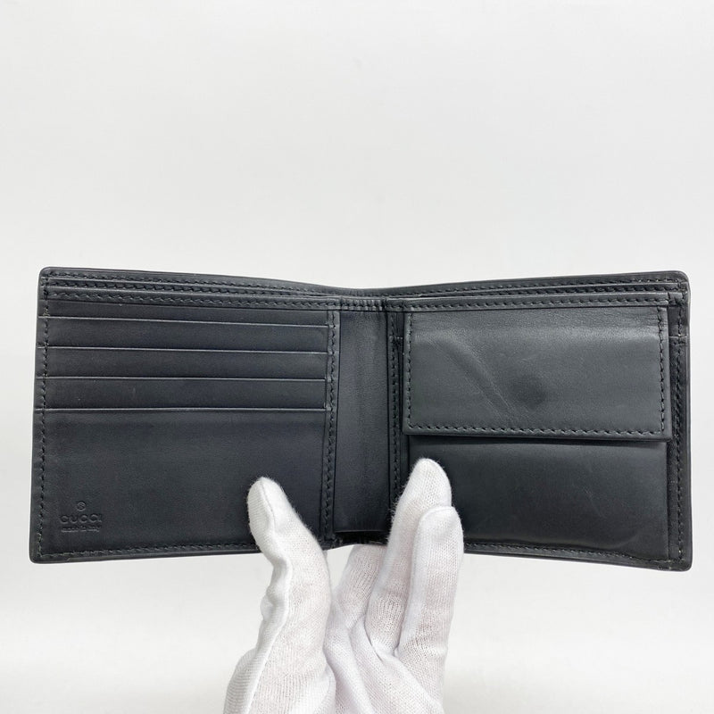 ★SALE【5ge6368-h】グッチ 財布 GGスプリーム 451266 PVC ブラウン シルバー金具【中古】メンズ