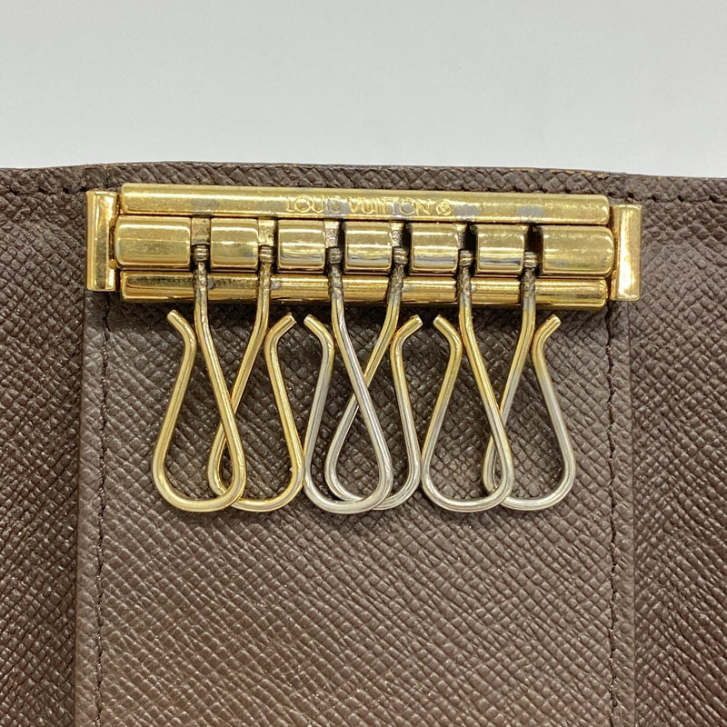 ★SALE【5ge6398-h】ルイヴィトン キーケース ダミエ ミュルティクレ6 N62630 エベヌ【中古】メンズ レディース ユニセックス