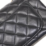 ★最終価格★SALE【5ha0167-e】シャネル ショルダーバッグ ミニマトラッセ チェーンショルダー ラムスキン ブラック ゴールド金具【中古】レディース