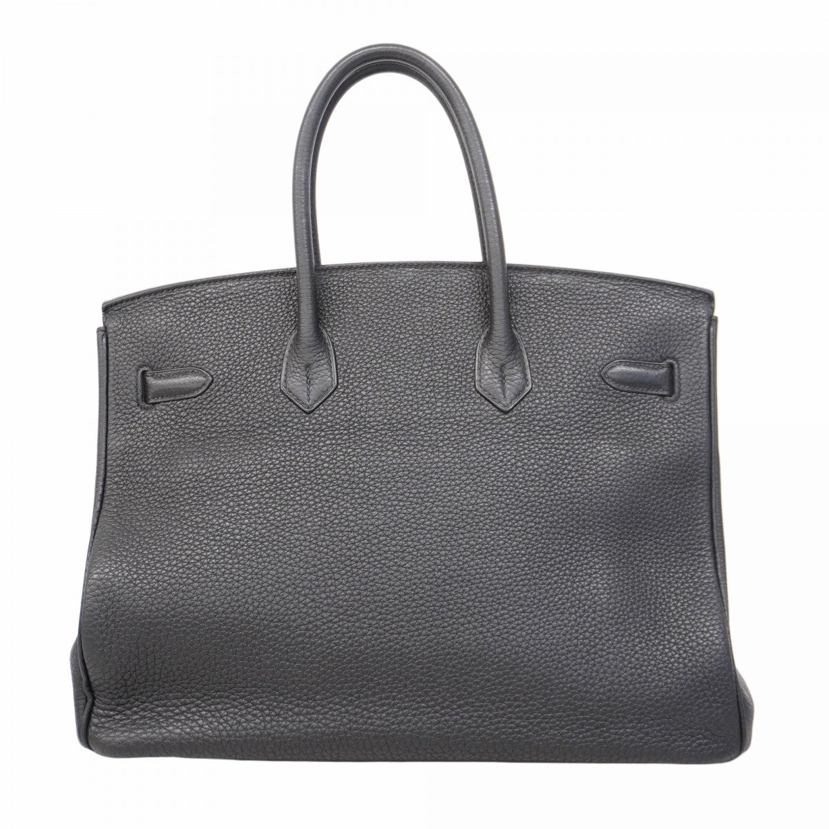 【5ha0185-h】エルメス ハンドバッグ バーキン35 トゴ ブラック シルバー金具 □N刻印【中古】レディース