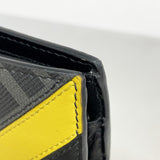 ★在庫処分★最終価格★SALE【5ha0189-h】フェンディ 財布 ズッカ PVC レザー グレー ブラック イエロー シルバー金具【中古】メンズ