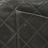 ★SALE【5hb0572-h】シャネル ショルダーバッグ マトラッセ Wフラップ Wチェーン ラムスキン ブラック ゴールド金具【中古】レディース