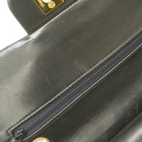 ★SALE【5hb0572-h】シャネル ショルダーバッグ マトラッセ Wフラップ Wチェーン ラムスキン ブラック ゴールド金具【中古】レディース