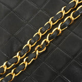 ★最終価格★SALE【5hb0649-h】シャネル ショルダーバッグ ミニマトラッセ チェーンショルダー ラムスキン ブラック ゴールド金具【中古】レディース