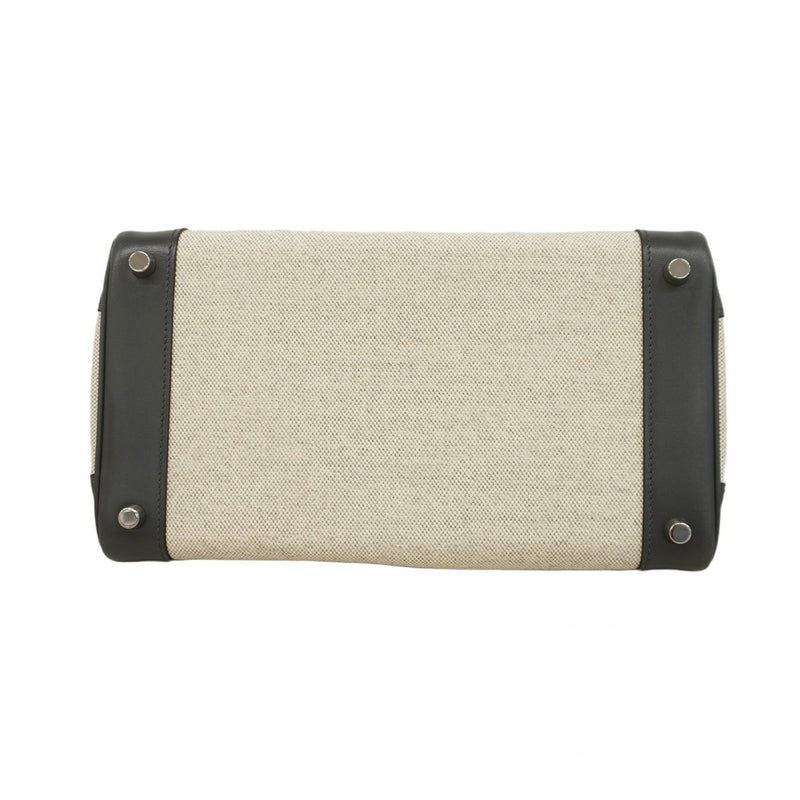 【5hb0958】エルメス ハンドバッグ バーキン30 トワルアッシュ ボックスカーフ アルドワーズ シルバー金具 □K刻印【中古】レディース