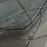 ★最終価格★SALE【5hb1002-h】シャネル ショルダーバッグ Wフラップ Wチェーン マトラッセ ラムスキン ブラック ゴールド金具【中古】レディース