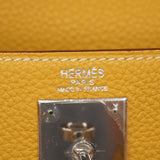 【5hb1074】エルメス ハンドバッグ ケリー28 トゴ カリー シルバー金具 □L刻印【中古】レディース