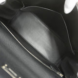 【5hb1217-h】エルメス ハンドバッグ ケリー32 トゴ ブラック シルバー金具 □L刻印【中古】レディース