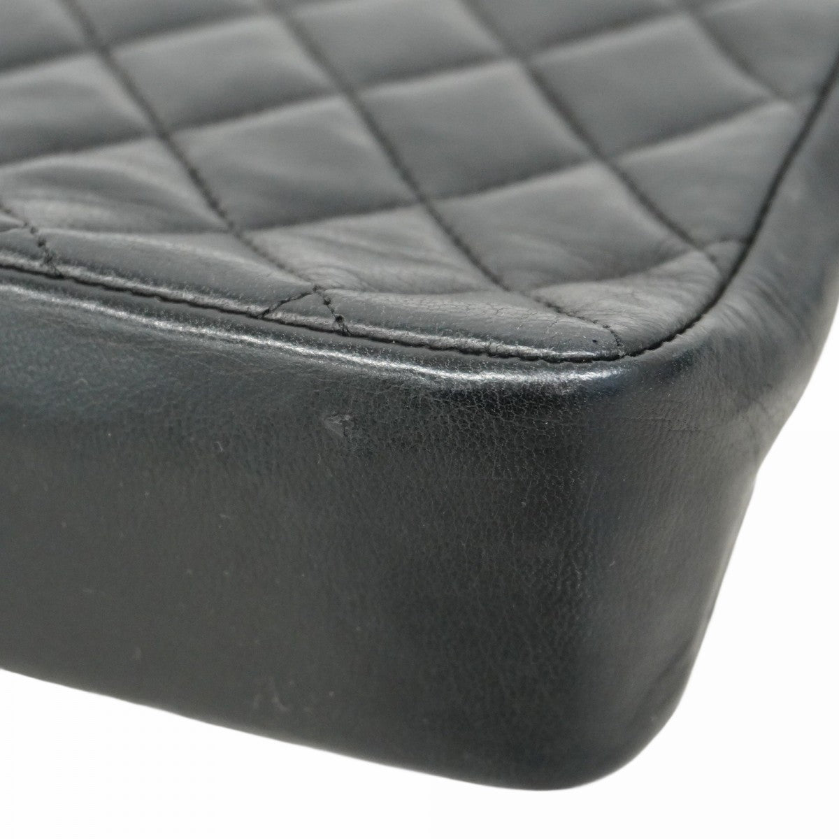 ★SALE【5hb1581-h】シャネル ショルダーバッグ ミニマトラッセ チェーンショルダー ラムスキン ブラック ゴールド金具【中古】レディース