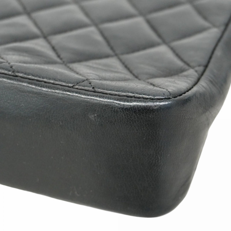 ★SALE【5hb1581-h】シャネル ショルダーバッグ ミニマトラッセ チェーンショルダー ラムスキン ブラック ゴールド金具【中古】レディース