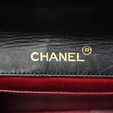 ★SALE【5hb1581-h】シャネル ショルダーバッグ ミニマトラッセ チェーンショルダー ラムスキン ブラック ゴールド金具【中古】レディース