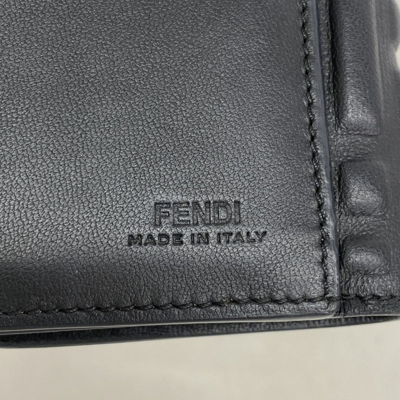 ★最終価格★SALE【5hb1598】フェンディ 財布 レザー ブラック ゴールド金具【中古】レディース