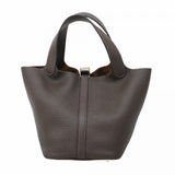 ★SALE【5hb1662-h】エルメス ハンドバッグ ピコタンロックPM トリヨンクレマンス エベーヌ シルバー金具 K刻印【中古】レディース