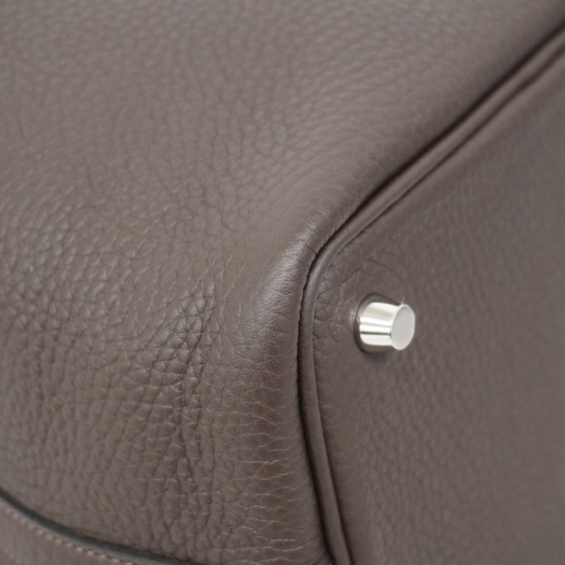 ★SALE【5hb1662-h】エルメス ハンドバッグ ピコタンロックPM トリヨンクレマンス エベーヌ シルバー金具 K刻印【中古】レディース