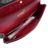 ★SALE【5hb1672-h】シャネル ショルダーバッグ マトラッセ Wフラップ Wチェーン ラムスキン ブラック ゴールド金具【中古】レディース