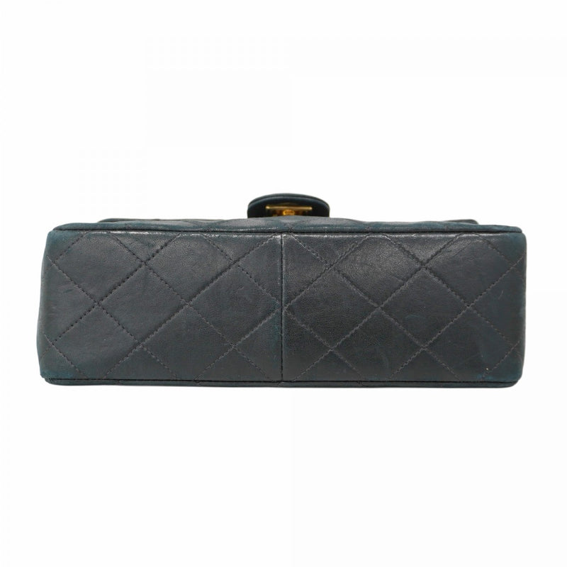 ★SALE【5hb1673-h】シャネル ショルダーバッグ ミニマトラッセ チェーンショルダー ラムスキン ブラック ゴールド金具【中古】レディース