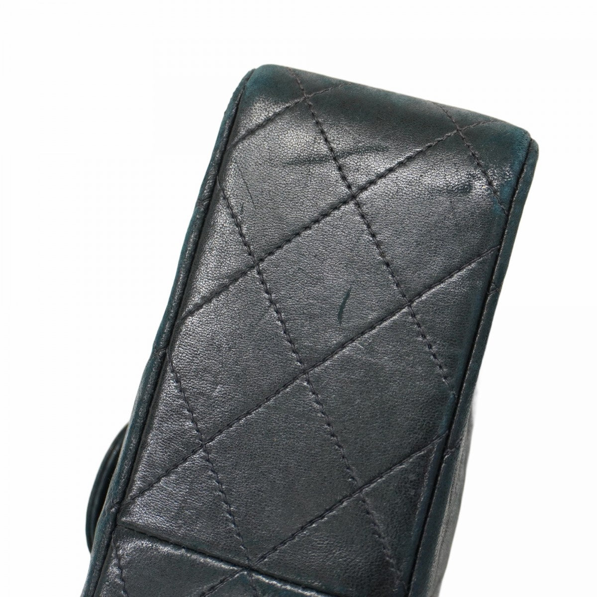 ★SALE【5hb1673-h】シャネル ショルダーバッグ ミニマトラッセ チェーンショルダー ラムスキン ブラック ゴールド金具【中古】レディース