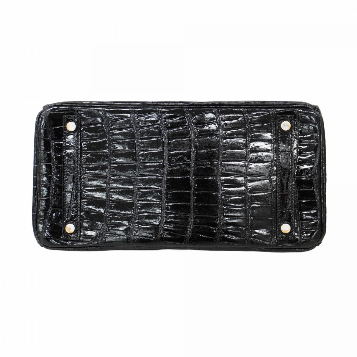 【5hb1708-g-h】エルメス ハンドバッグ バーキン30 ポロサス ブラック シルバー金具 □E刻印【中古】レディース