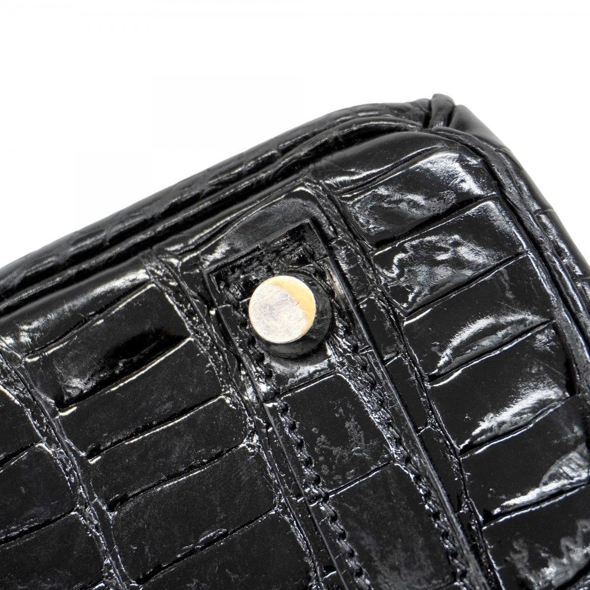 【5hb1708-g-h】エルメス ハンドバッグ バーキン30 ポロサス ブラック シルバー金具 □E刻印【中古】レディース