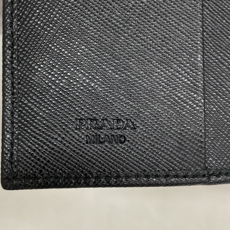★最終価格★SALE【5hb1719-h】プラダ 財布 レザー ブラック ゴールド金具【中古】レディース