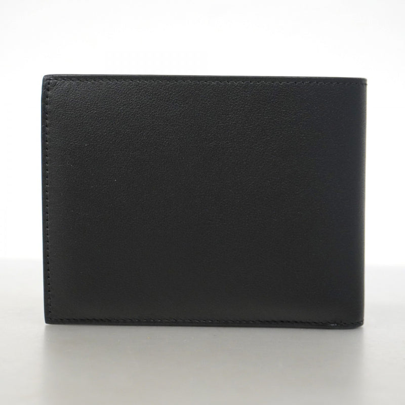 【5hc1840-h】カルティエ 財布 マスト レザー ブラック シルバー金具【中古】メンズ