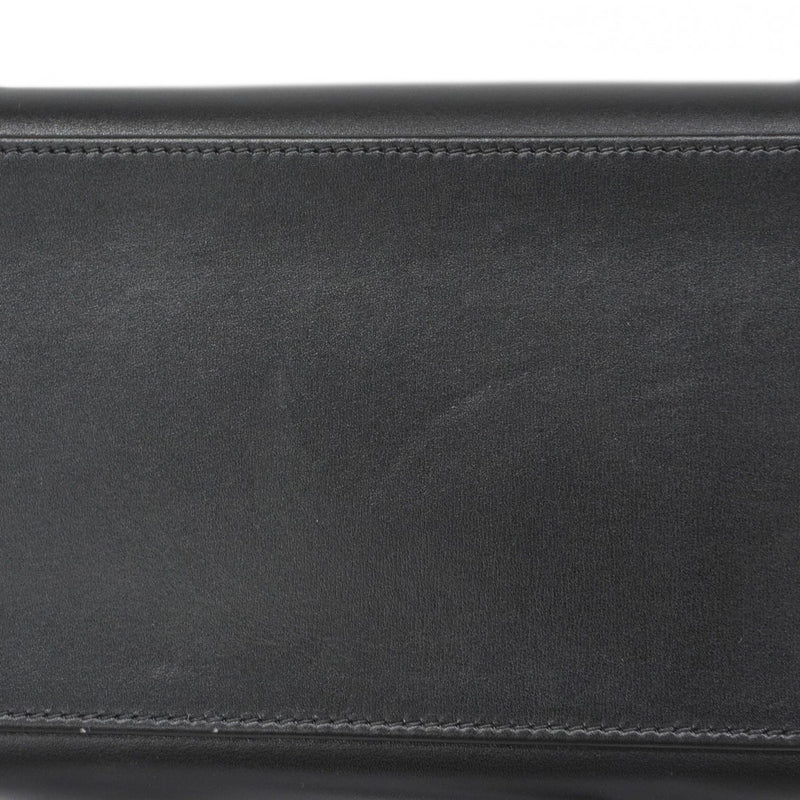 【5hc1916-h】エルメス ハンドバッグ ケリー28 ボックスカーフ ブラック ゴールド金具 □P刻印【中古】レディース