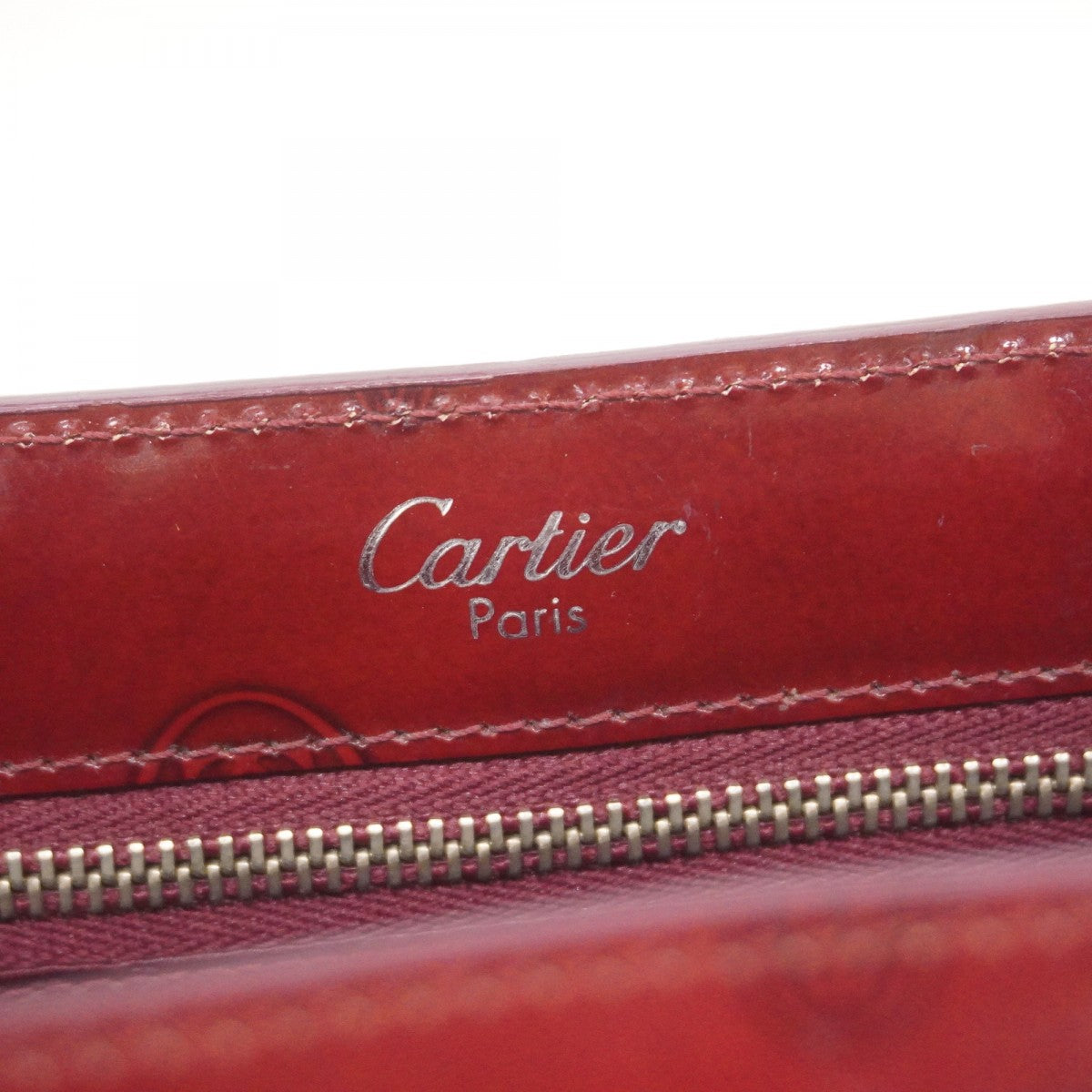 ★在庫処分★最終価格★SALE【5hc2079-h】カルティエ ハンドバッグ マスト エナメル レッド シルバー金具【中古】レディース