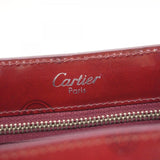 ★在庫処分★最終価格★SALE【5hc2079-h】カルティエ ハンドバッグ マスト エナメル レッド シルバー金具【中古】レディース